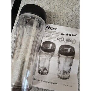 Oster Blend-N-Go 16 Oz Cup for Models 6848, 6849, Good Used Cond. with Manual